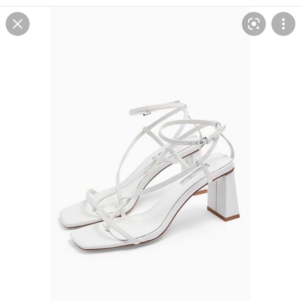 Topshop white strap sandal